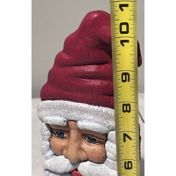 Fireplace Match Stick Holder Santa Claus Ceramic Hanger Sparkles Hat Holly Berry - Picture 11 of 11